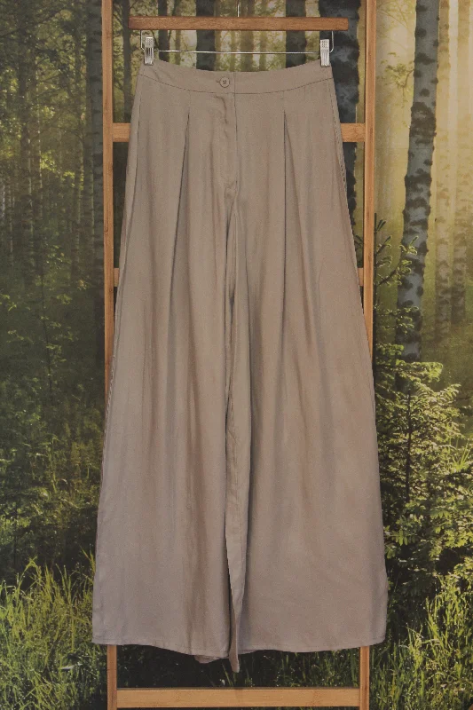 GLASSONS (BN) ""Smokey taupe"" wide leg pant! 8