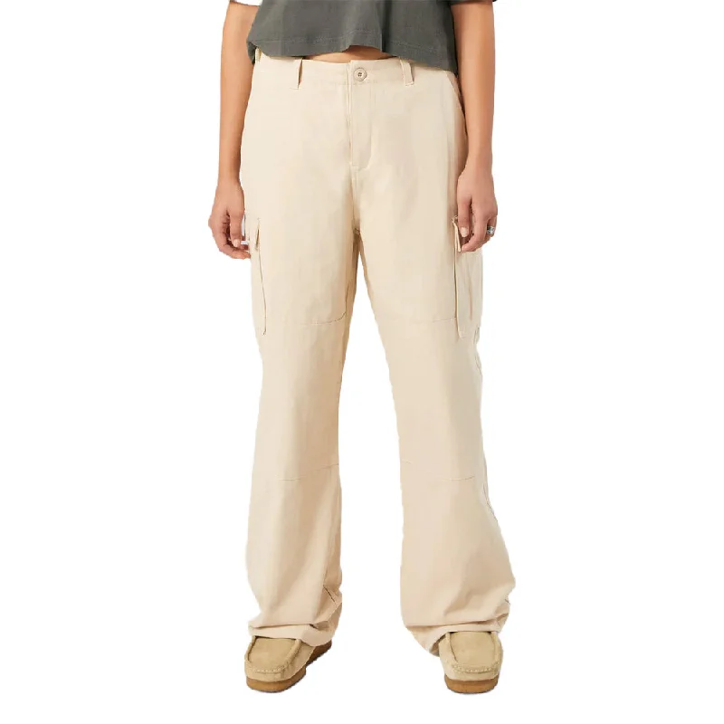 Huf - Double Knee Womens Cargo Pants Stone