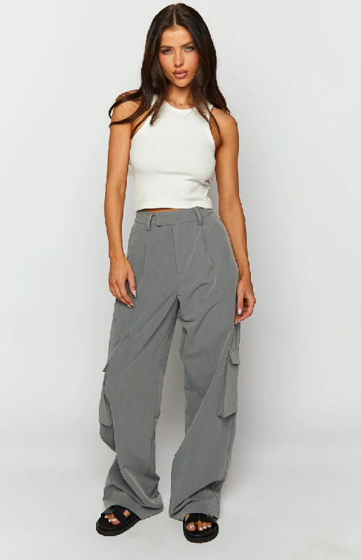 Kairos Grey Straight Leg Pants