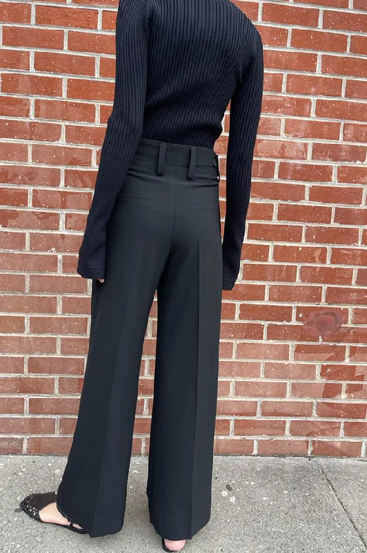 Ulla Wide Leg Trousers in Black (Sold Out)