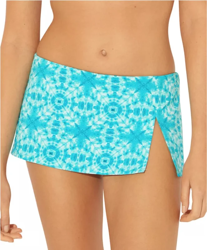 Bleu by Rod Beattie Women's Printed Swim Skirt, Laguna Teal, 12