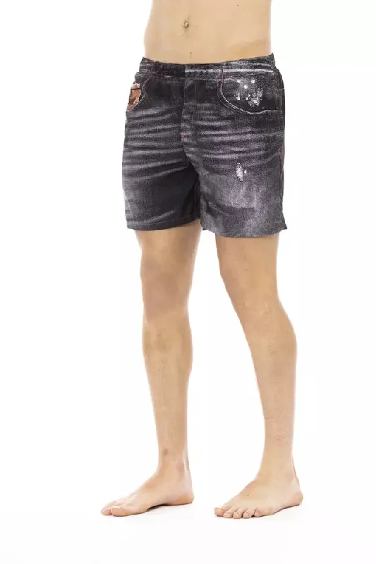 Elegant Beachside Charm Men's Swim Shorts