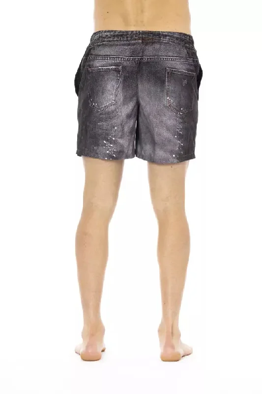 Elegant Beachside Charm Men's Swim Shorts