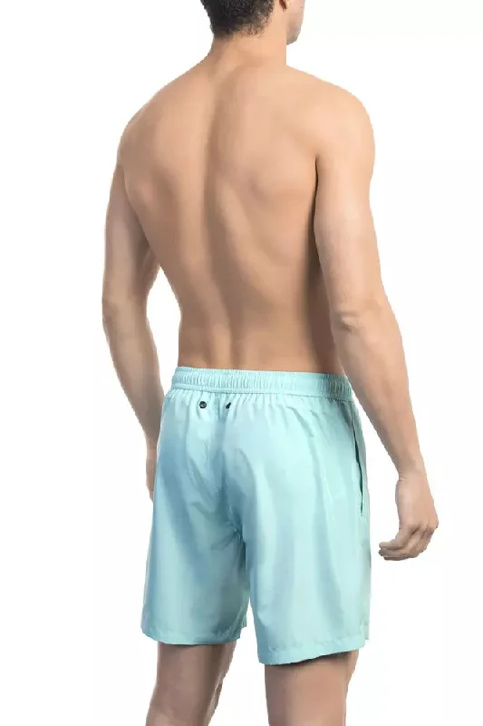 Elegant Light Blue Swim Shorts