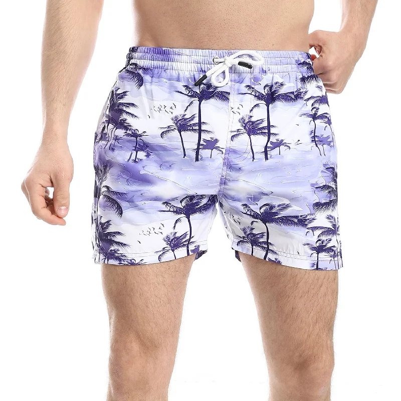 Palm Tree Pattern Swim Shorts (264) - Pavone