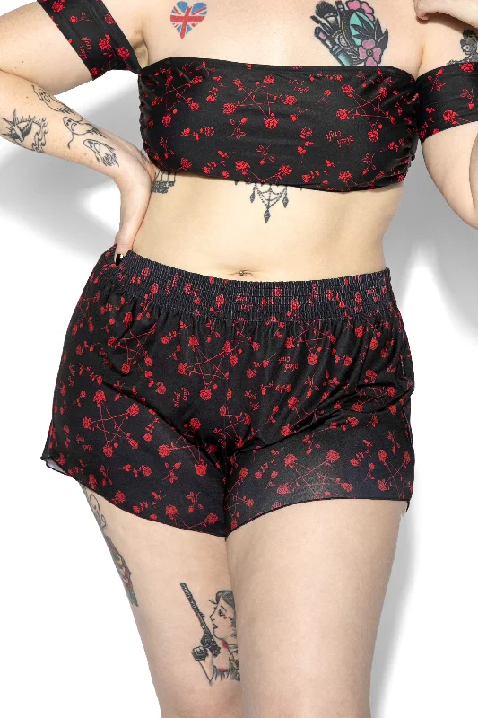 Pentagram Rose Swim Shortie