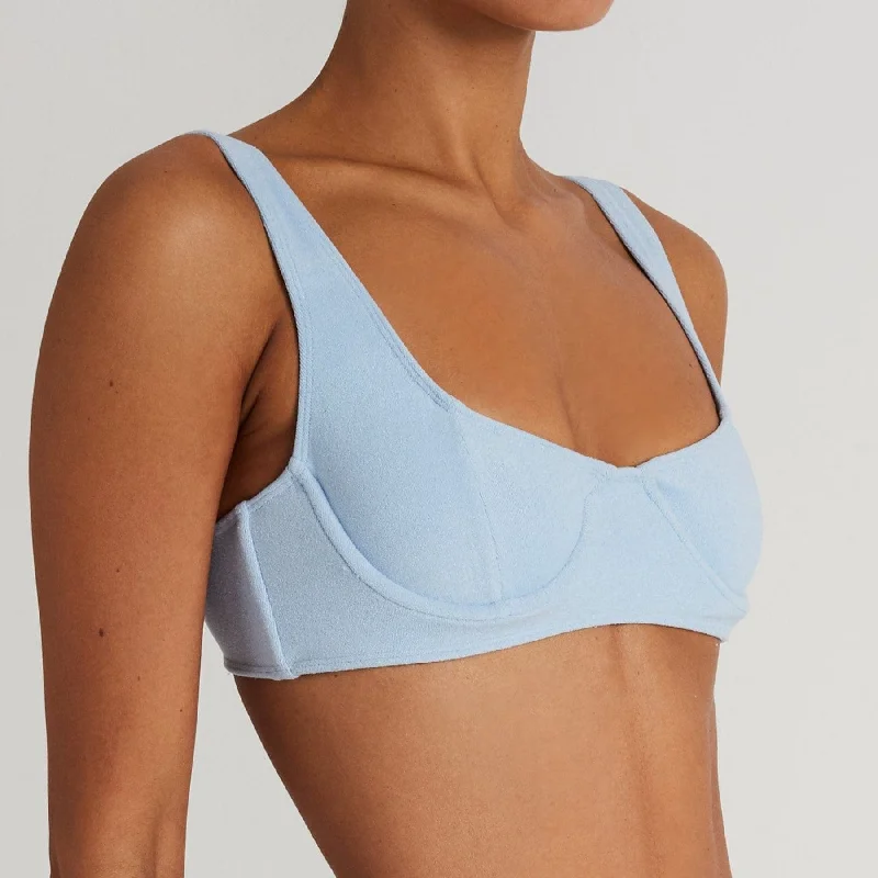 Rossi Bikini Top (Corn Flower Blue)