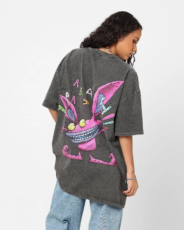 American Thrift x Aaahh!!! Real Monsters Monsters Heavyweight Vintage T-Shirt Black Wash