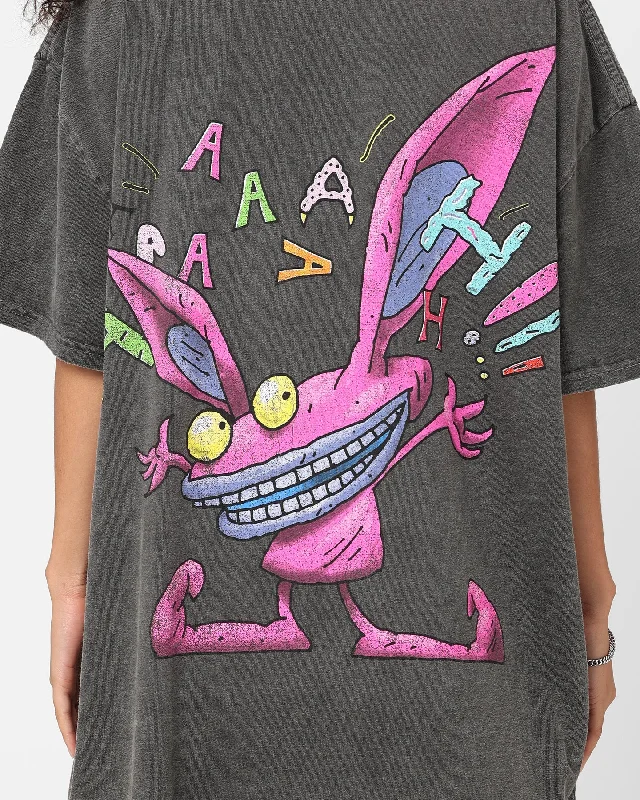 American Thrift x Aaahh!!! Real Monsters Monsters Heavyweight Vintage T-Shirt Black Wash