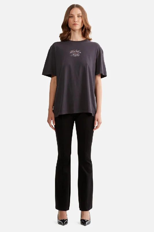 Ena Pelly Luna Oversized Racer Tee - Black