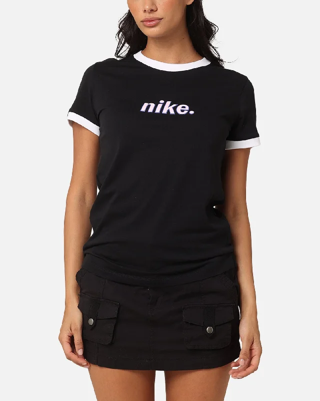 Nike Women's Sportswear Ringer T-Shirt Black/White