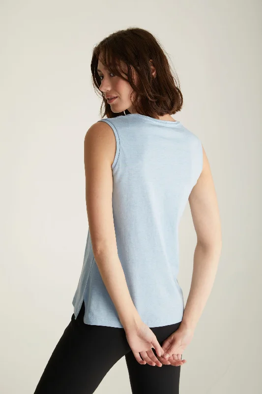 Pima cotton sleeveless top