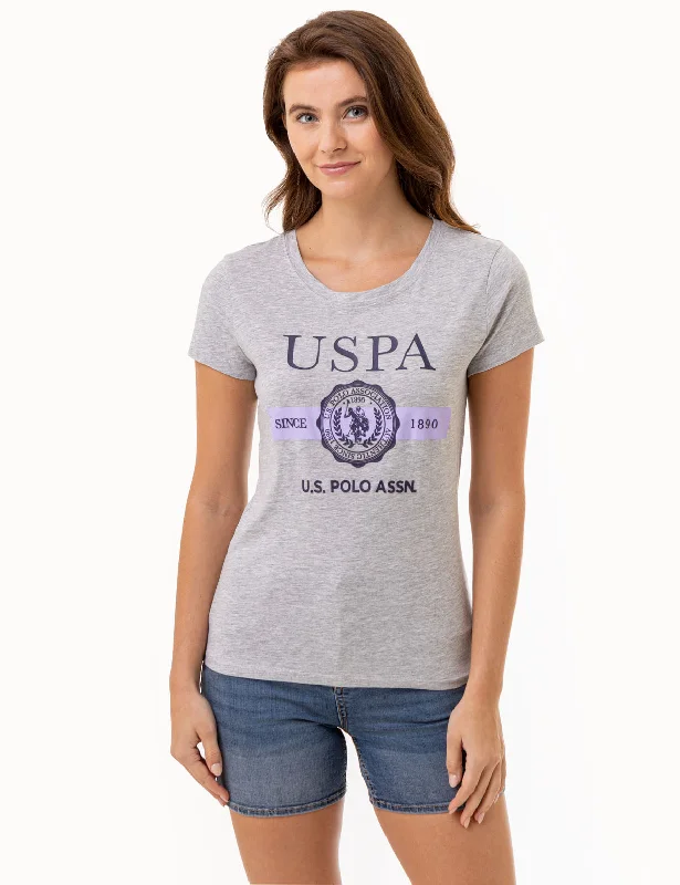 USPA CREST SEMI SCOOP GRAPHIC T-SHIRT