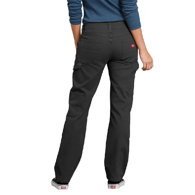 Dickies Women's Washed Stretch Double-Front Carpenter Pant