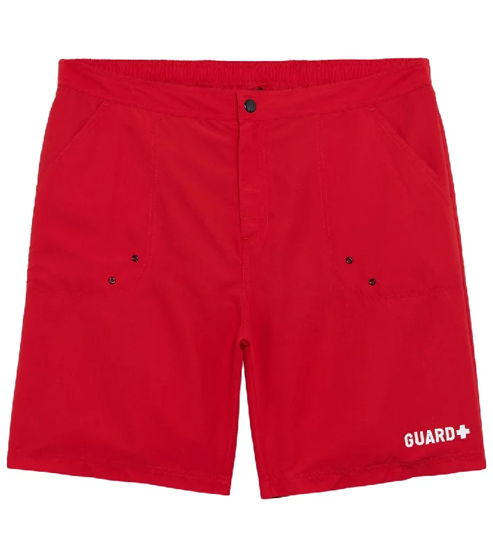 Sporti Guard Women's Plus Size Solid Long Board Short  Red