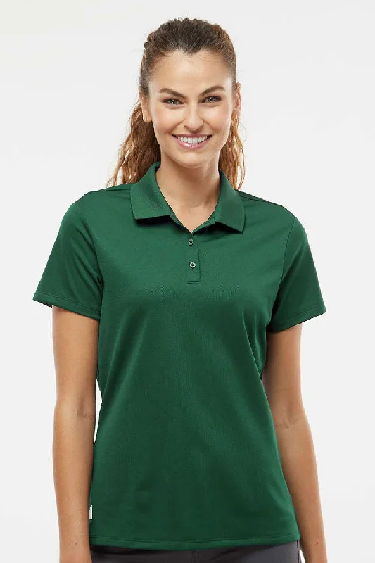 Adidas Womens UV Protection Short Sleeve Polo Shirt - Collegiate Green - NEW