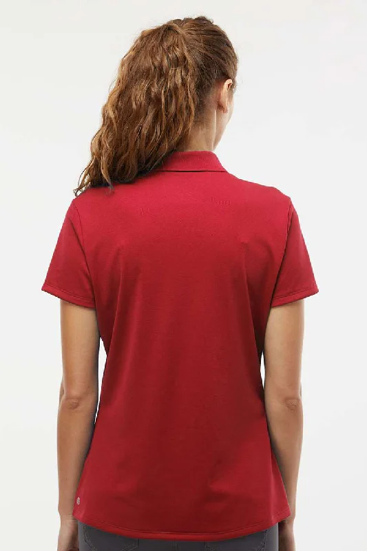 Adidas Womens UV Protection Short Sleeve Polo Shirt - Power Red - NEW