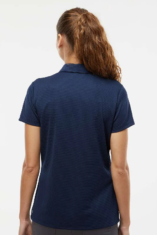 Adidas Womens Micro Pique Short Sleeve Polo Shirt - Collegiate Navy Blue - NEW