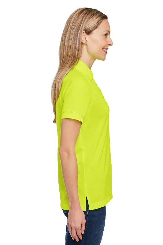 Harriton Womens Charge Moisture Wicking Short Sleeve Polo Shirt - Safety Yellow