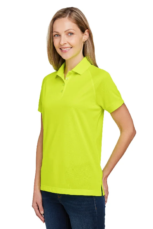 Harriton Womens Charge Moisture Wicking Short Sleeve Polo Shirt - Safety Yellow