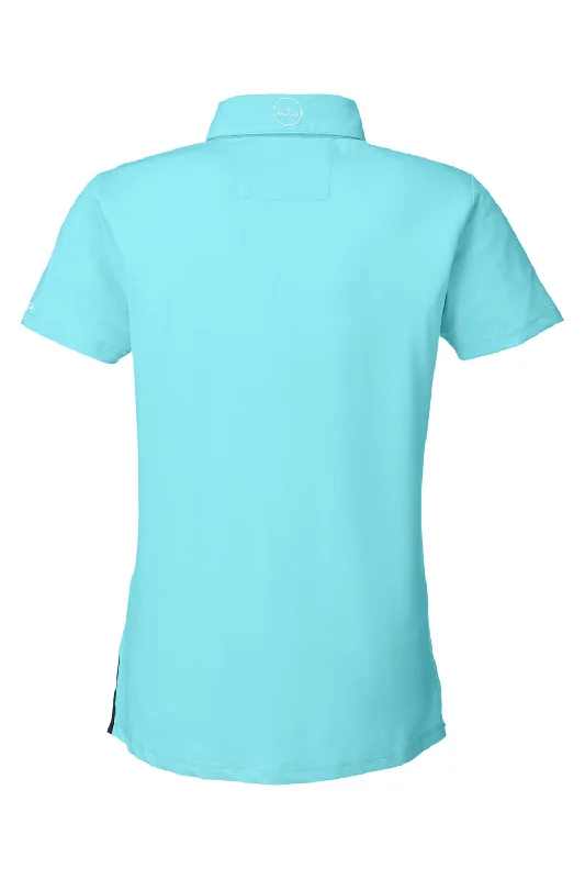 Nautica Womens Saltwater UV Protection Short Sleeve Polo Shirt - Sea Mist Blue