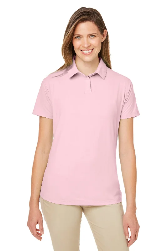 Nautica Womens Saltwater UV Protection Short Sleeve Polo Shirt - Sunset Pink