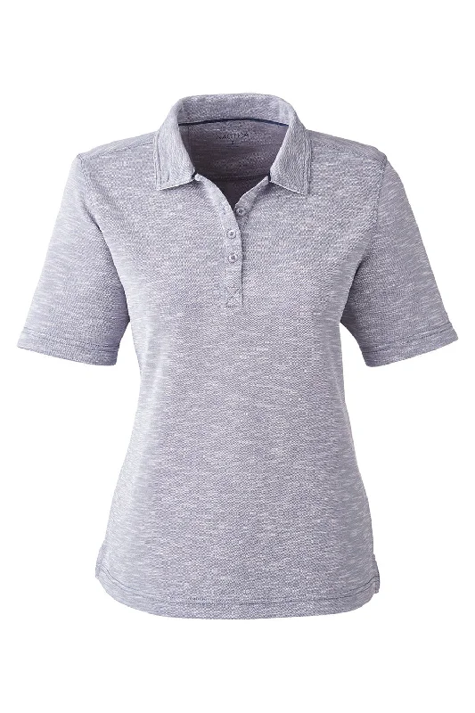 Nautica Womens Sun Surfer Short Sleeve Polo Shirt - Vintage Pebble Grey