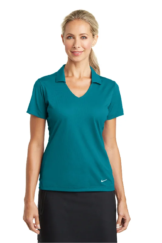 Nike Womens Dri-Fit Moisture Wicking Short Sleeve Polo Shirt - Blustery Green