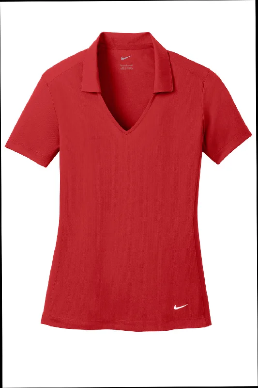 Nike Womens Dri-Fit Moisture Wicking Short Sleeve Polo Shirt - University Red