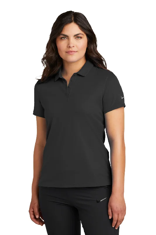 Nike Womens Victory Dri-Fit Moisture Wicking Short Sleeve Polo Shirt - Black