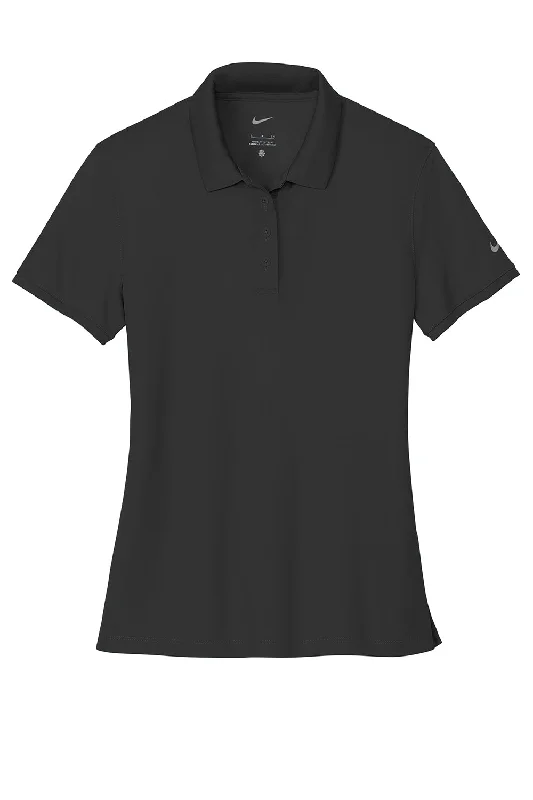 Nike Womens Victory Dri-Fit Moisture Wicking Short Sleeve Polo Shirt - Black