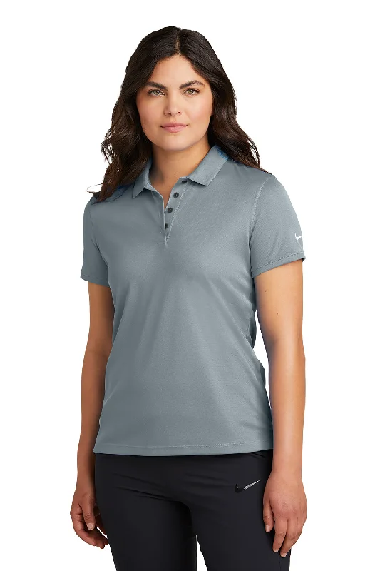 Nike Womens Victory Dri-Fit Moisture Wicking Short Sleeve Polo Shirt - Cool Grey