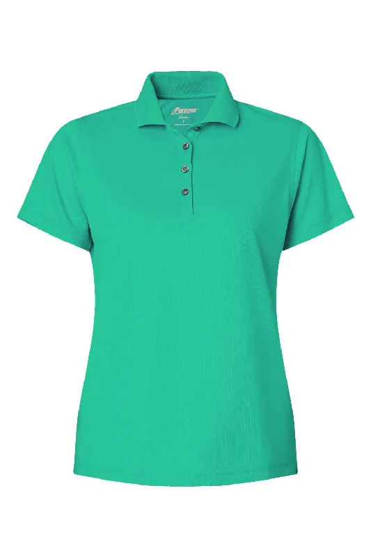 Paragon Womens Saratoga Performance Moisture Wicking Mini Mesh Short Sleeve Polo Shirt - Seagreen - NEW