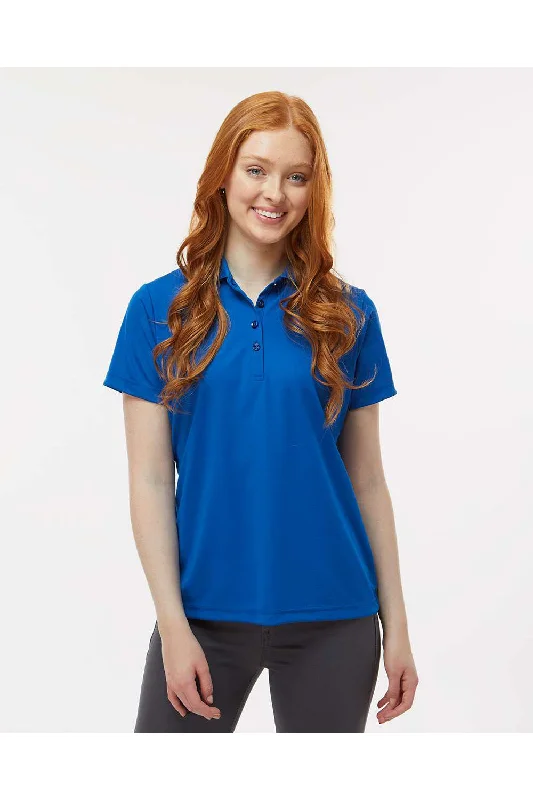 Paragon Womens Sebring Performance Moisture Wicking Short Sleeve Polo Shirt - Deep Royal Blue - NEW