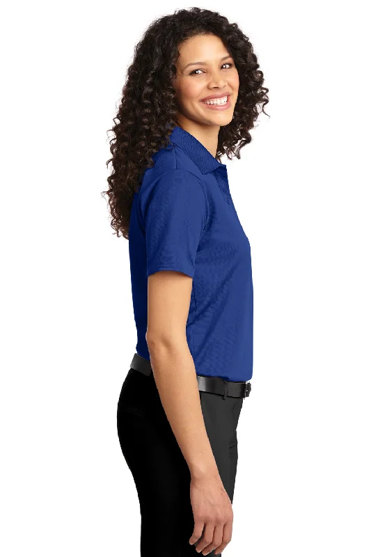 Port Authority Womens Dry Zone Moisture Wicking Short Sleeve Polo Shirt - Royal Blue