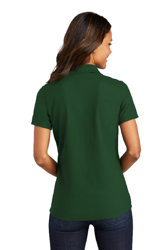 Port Authority Womens EZPerformance Moisture Wicking Short Sleeve Polo Shirt - Deep Forest Green