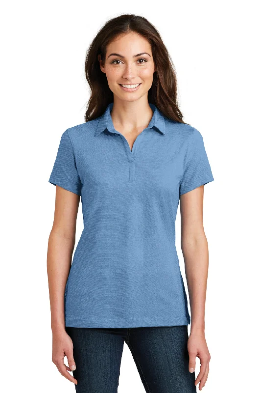 Port Authority Womens Meridian Short Sleeve Polo Shirt - Blue Skies - Closeout