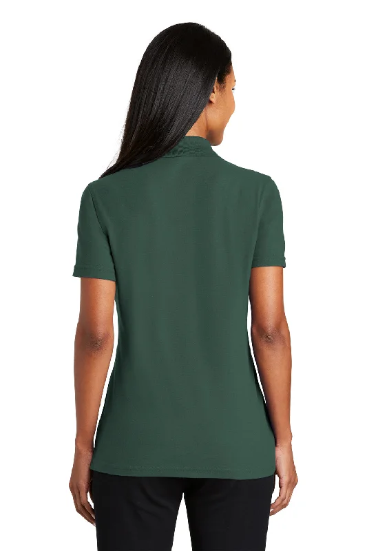 Port Authority Womens Moisture Wicking Short Sleeve Polo Shirt - Dark Green