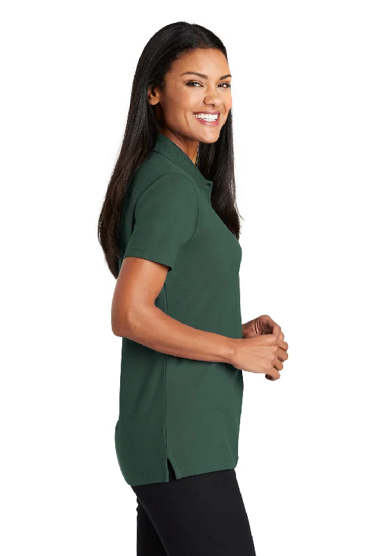 Port Authority Womens Moisture Wicking Short Sleeve Polo Shirt - Dark Green