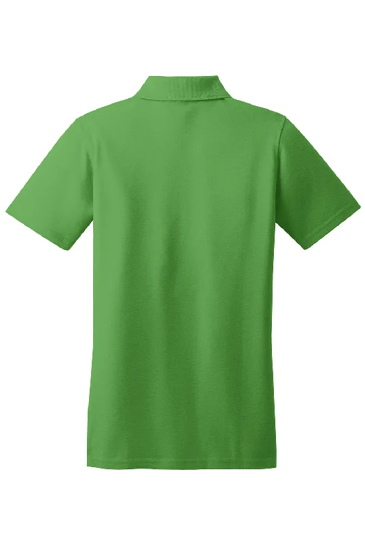 Port Authority Womens Moisture Wicking Short Sleeve Polo Shirt - Vine Green - Closeout