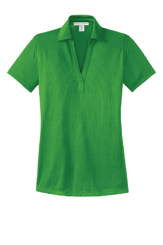 Port Authority Womens Performance Moisture Wicking Short Sleeve Polo Shirt - Vine Green