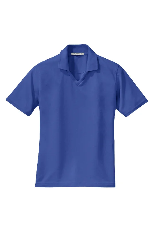 Port Authority Womens Rapid Dry Moisture Wicking Short Sleeve Polo Shirt - Royal Blue