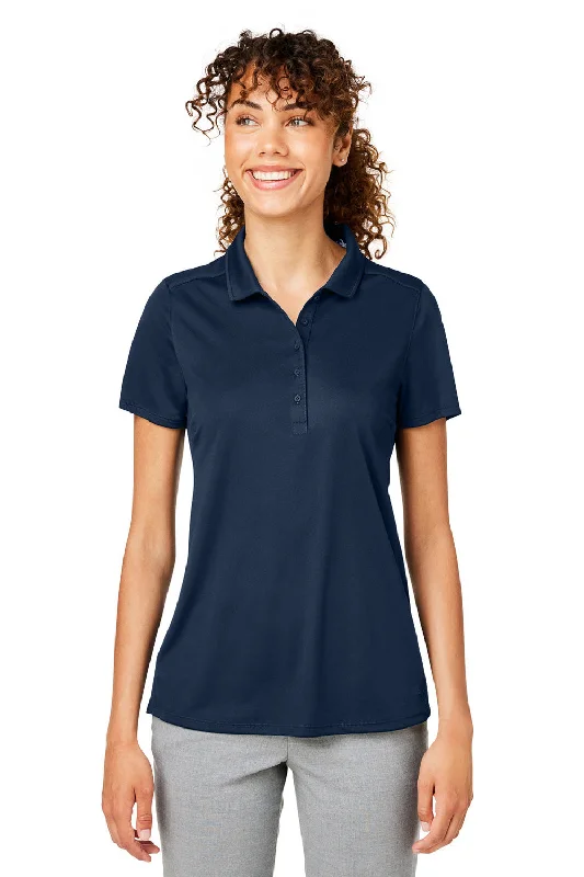 Puma Womens Gamer Moisture Wicking Short Sleeve Polo Shirt - Navy Blue