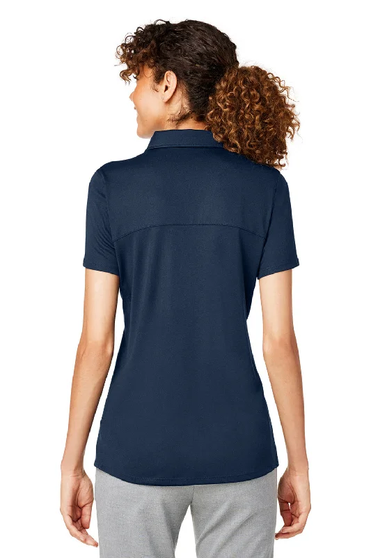 Puma Womens Gamer Moisture Wicking Short Sleeve Polo Shirt - Navy Blue