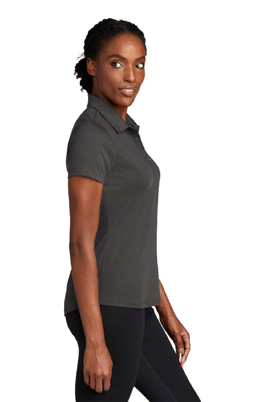 Sport-Tek Womens Strive Moisture Wicking Short Sleeve Polo Shirt - Graphite Grey