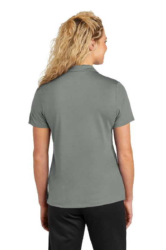 Sport-Tek Womens Moisture Wicking Micropique Short Sleeve Polo Shirt - Concrete Grey