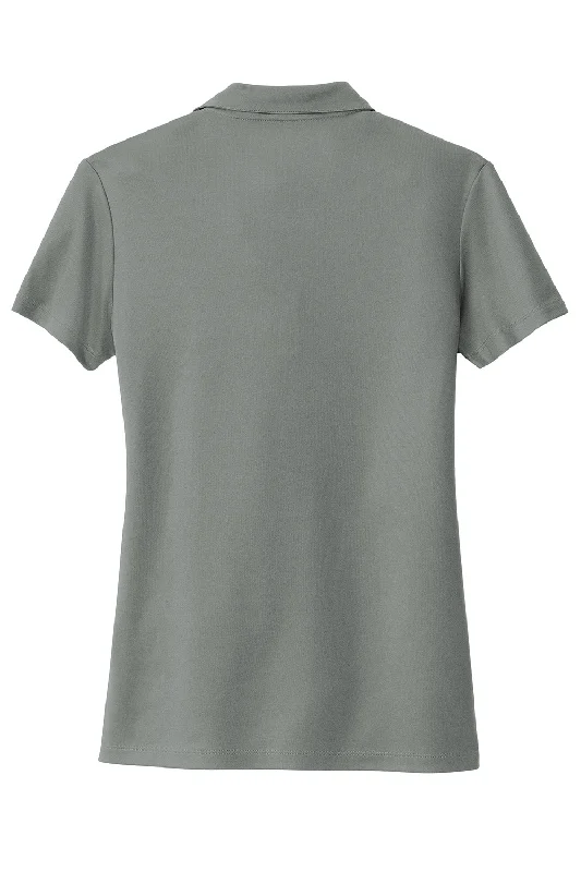 Sport-Tek Womens Moisture Wicking Micropique Short Sleeve Polo Shirt - Concrete Grey