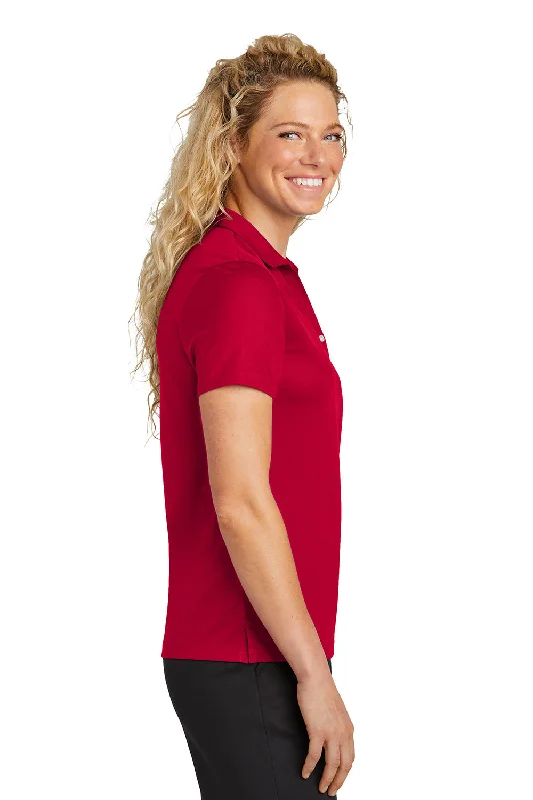 Sport-Tek Womens Moisture Wicking Micropique Short Sleeve Polo Shirt - Deep Red