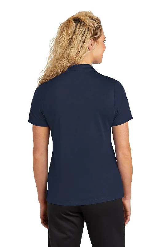 Sport-Tek Womens Moisture Wicking Micropique Short Sleeve Polo Shirt - True Navy Blue