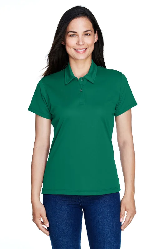 Team 365 Womens Command Performance Moisture Wicking Short Sleeve Polo Shirt - Forest Green